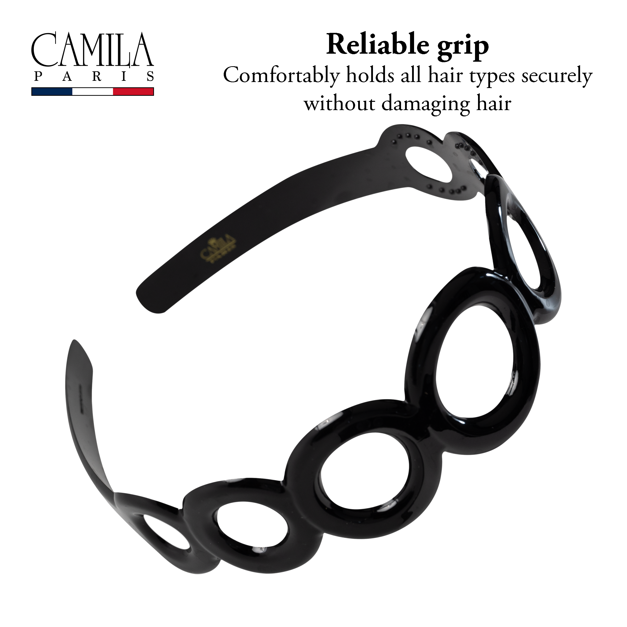 Camila Paris French headband cellulose acetate