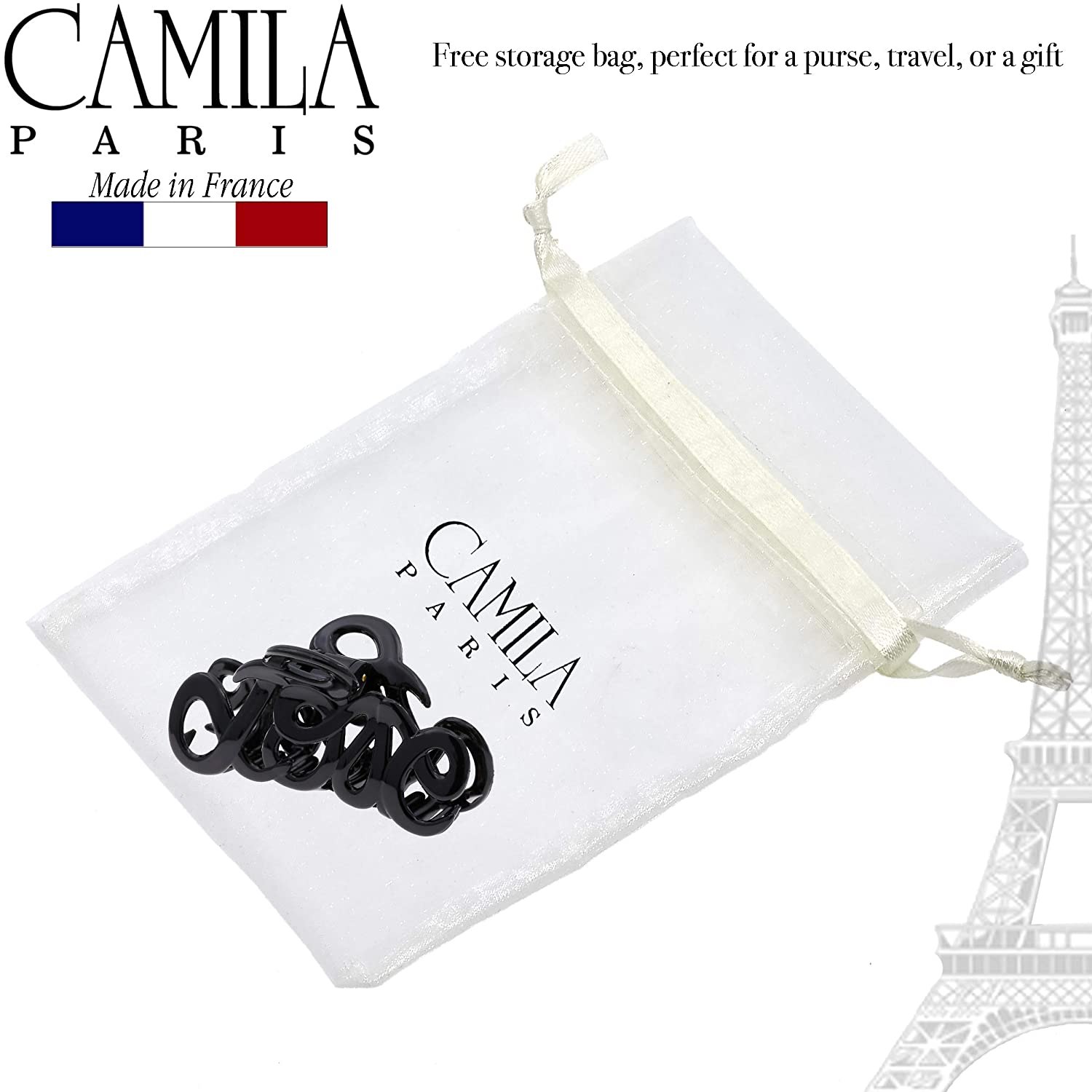 Camila Paris Love French hair clip cellulose acetate