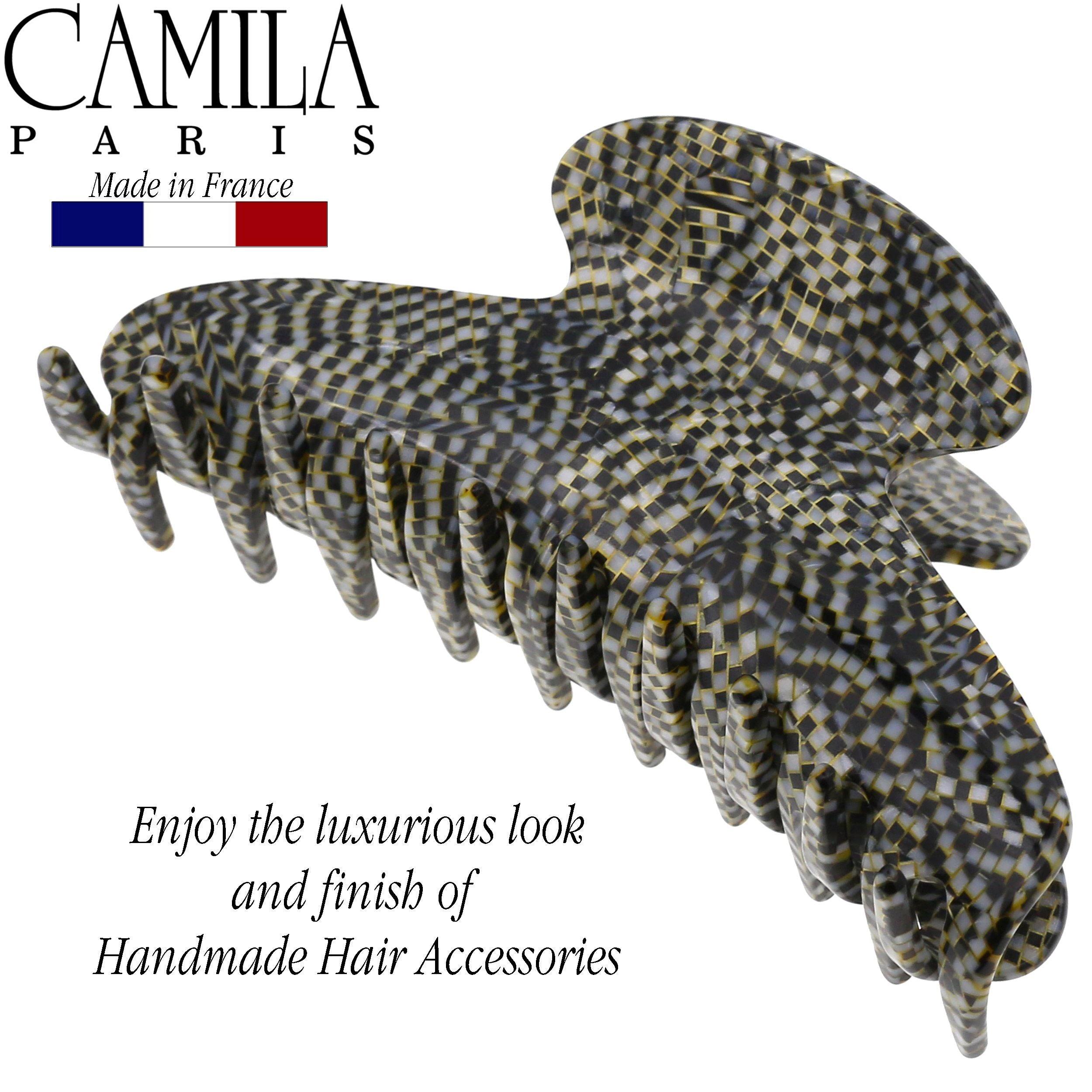 Camila Paris French hair clip cellulose acetate handmade