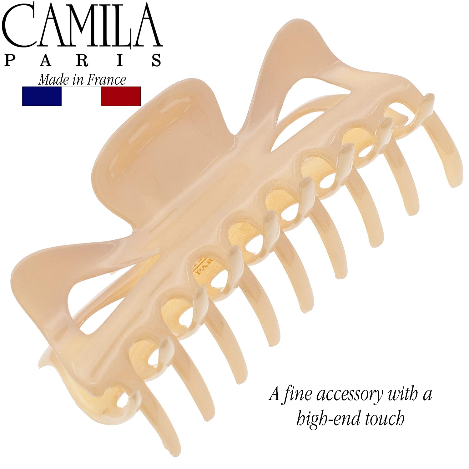 Camila Paris 4.5 Inch Elizabeth French hair clip cellulose acetate