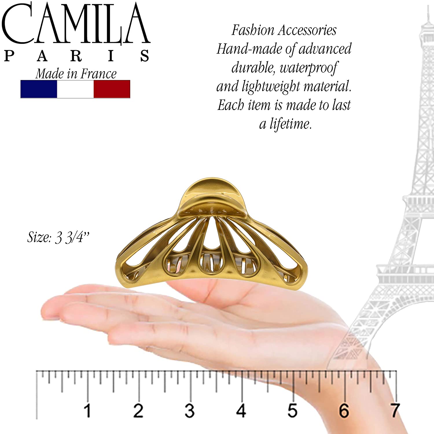 Camila Paris French claw clip cellulose acetate