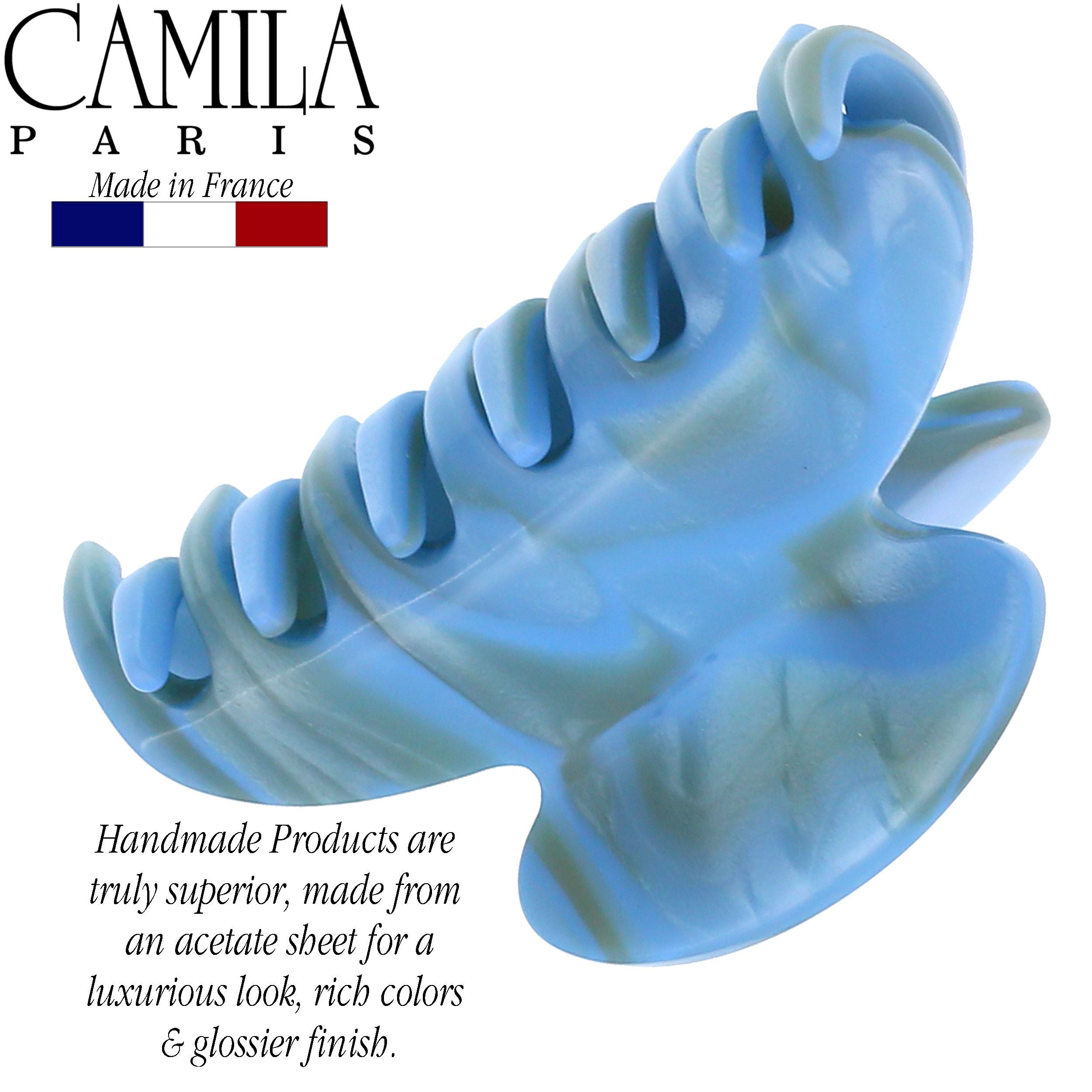 Camila Paris French hair clip cellulose acetate handmade