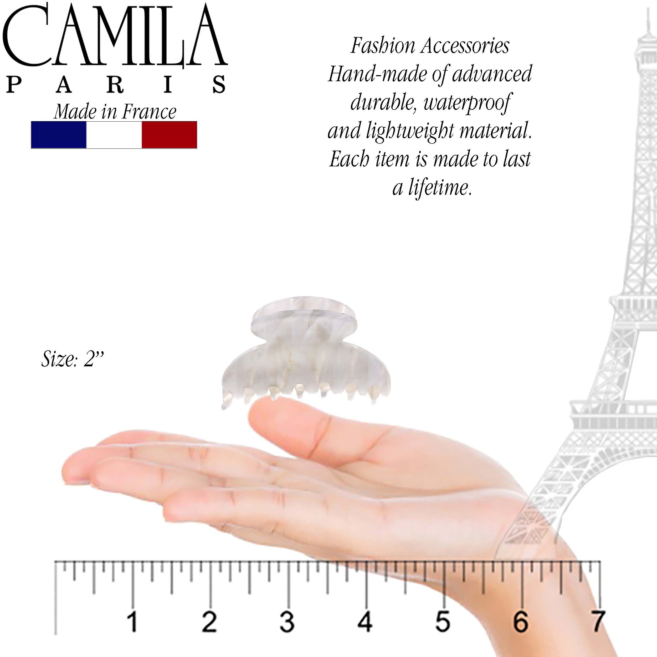 Camila Paris French hair clip cellulose acetate handmade
