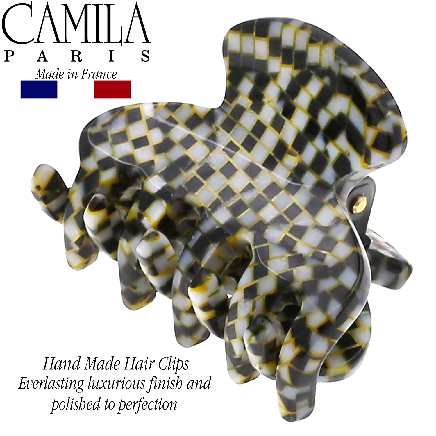 Camila Paris French hair clip cellulose acetate handmade