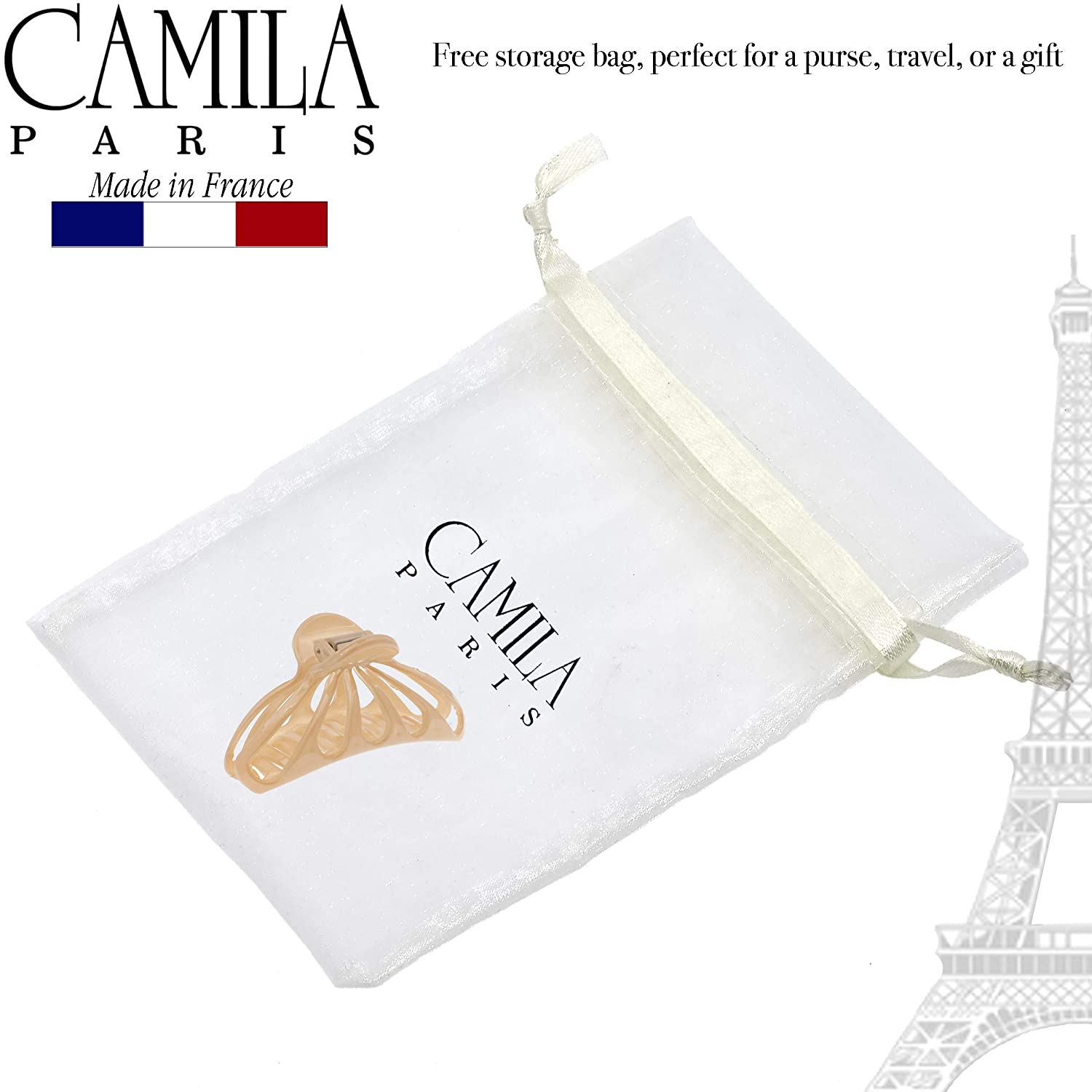 Camila Paris 3.25 Inch French claw clip cellulose acetate