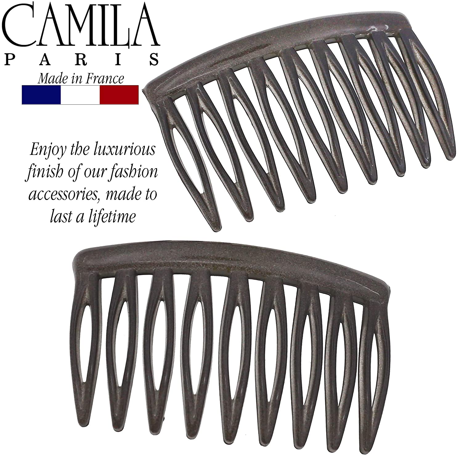 Camila Paris Detangling French side comb cellulose acetate