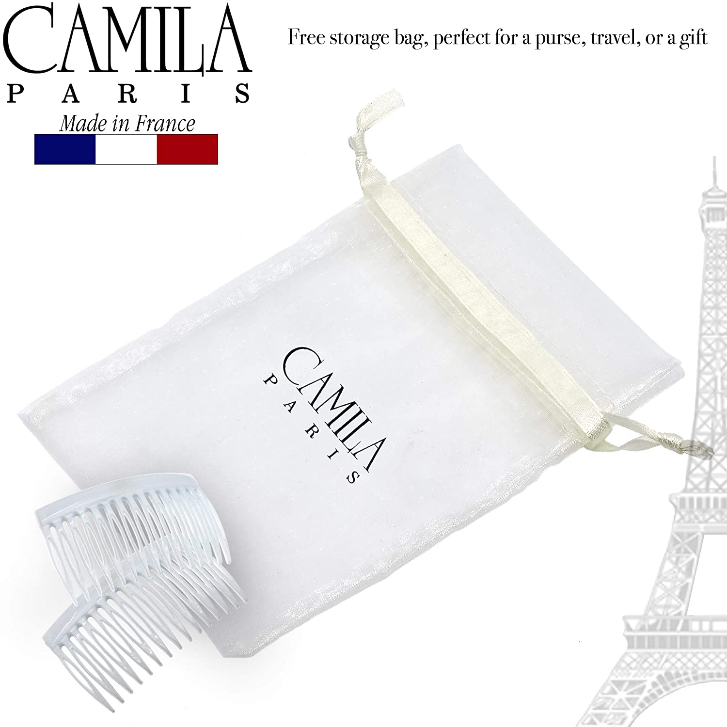 Camila Paris Detangling French side comb cellulose acetate