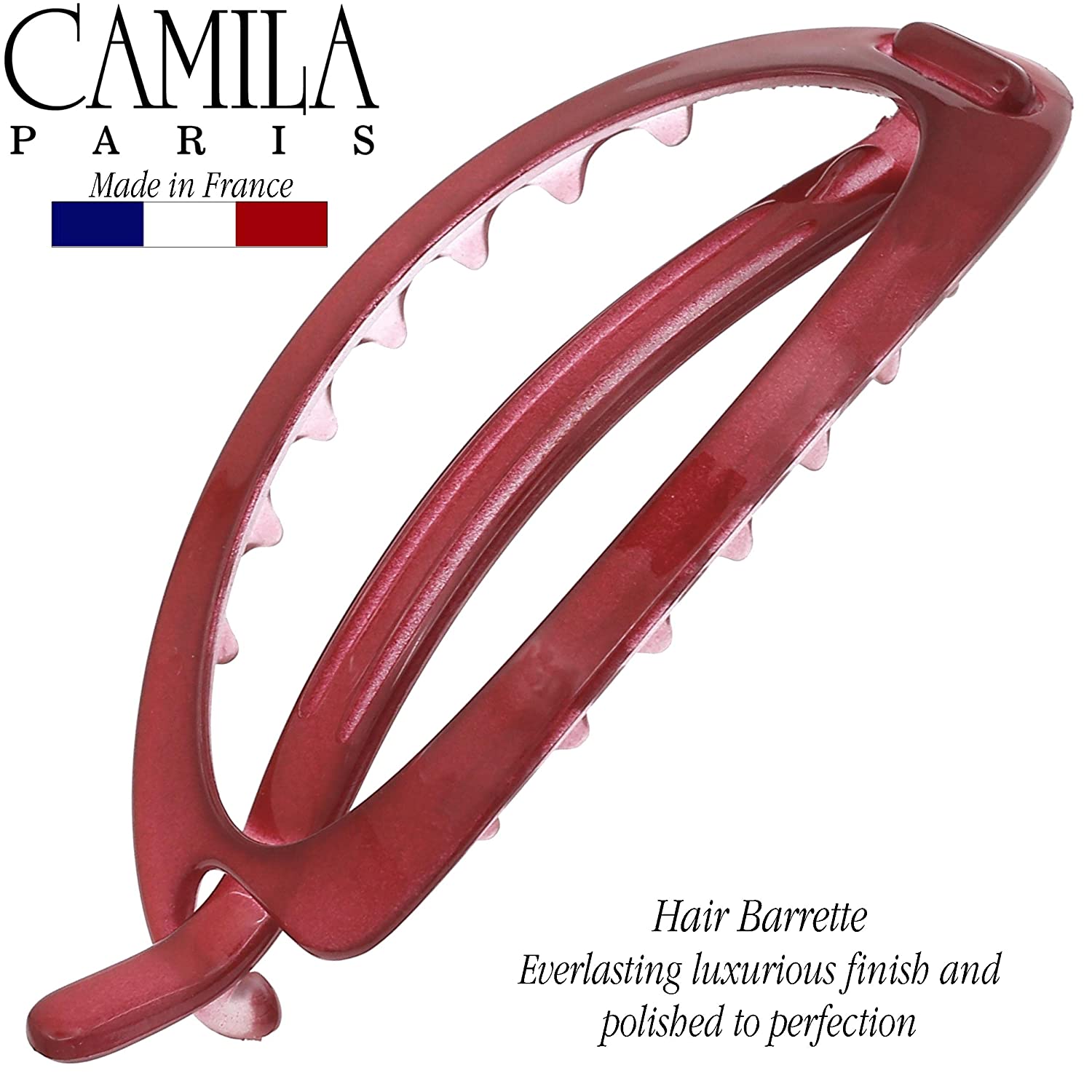 Camila Paris Metal-Free French barrette cellulose acetate