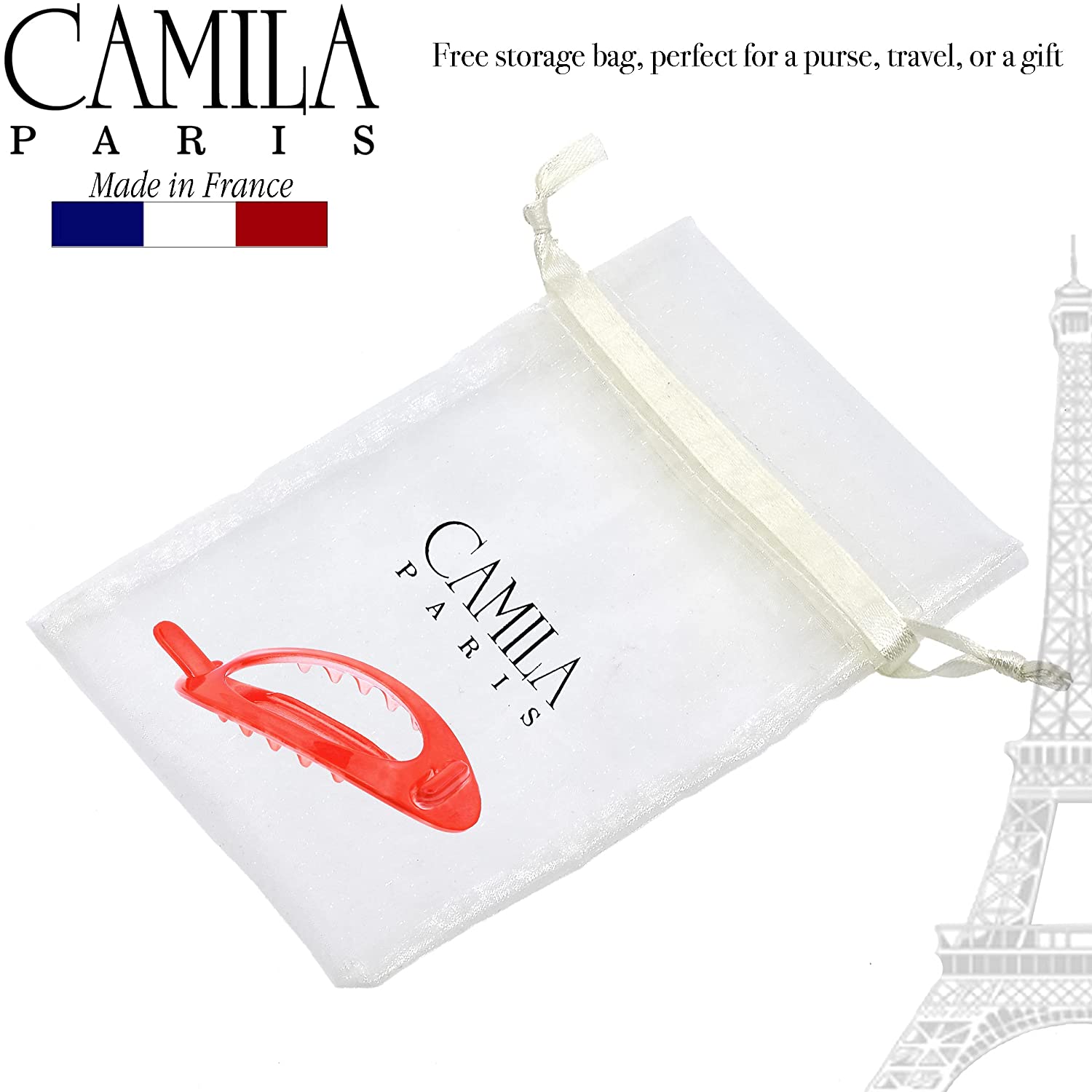 Camila Paris Metal-Free French barrette cellulose acetate