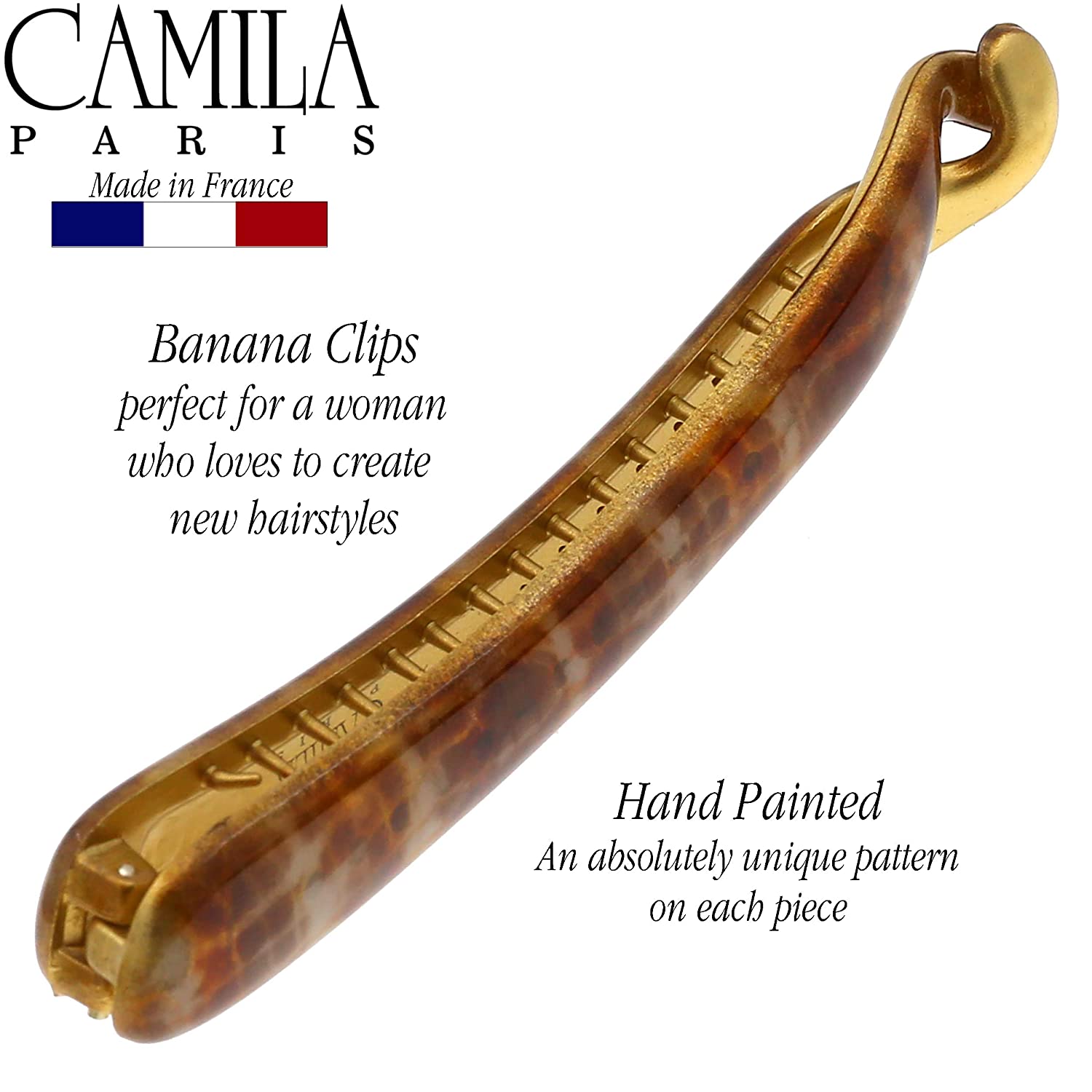 Camila Paris French banana clip cellulose acetate