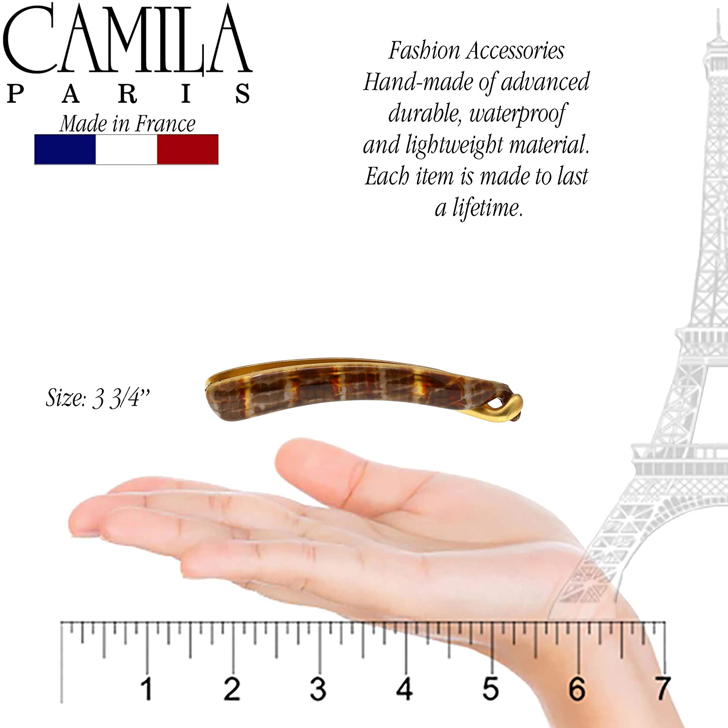 Camila Paris French banana clip cellulose acetate