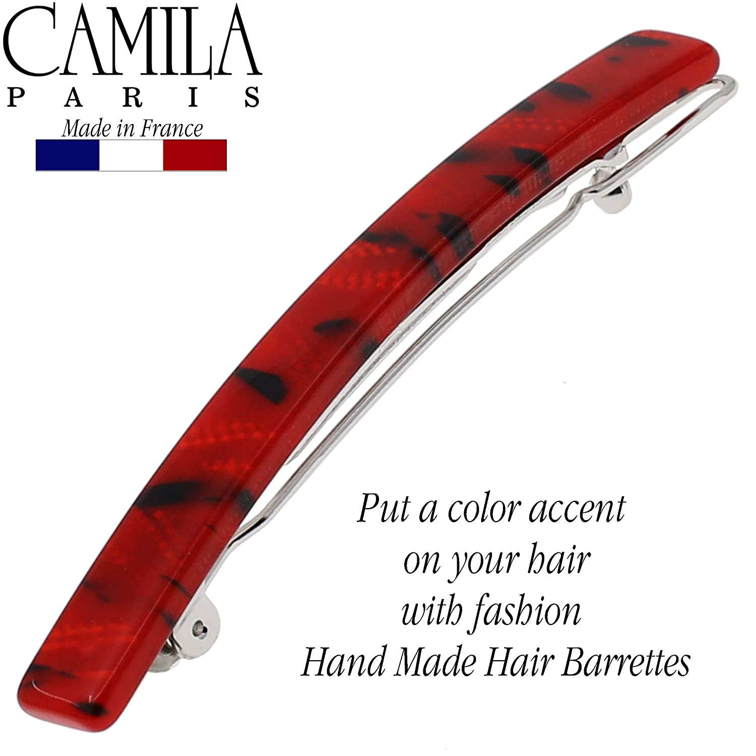 Camila Paris French barrette cellulose acetate