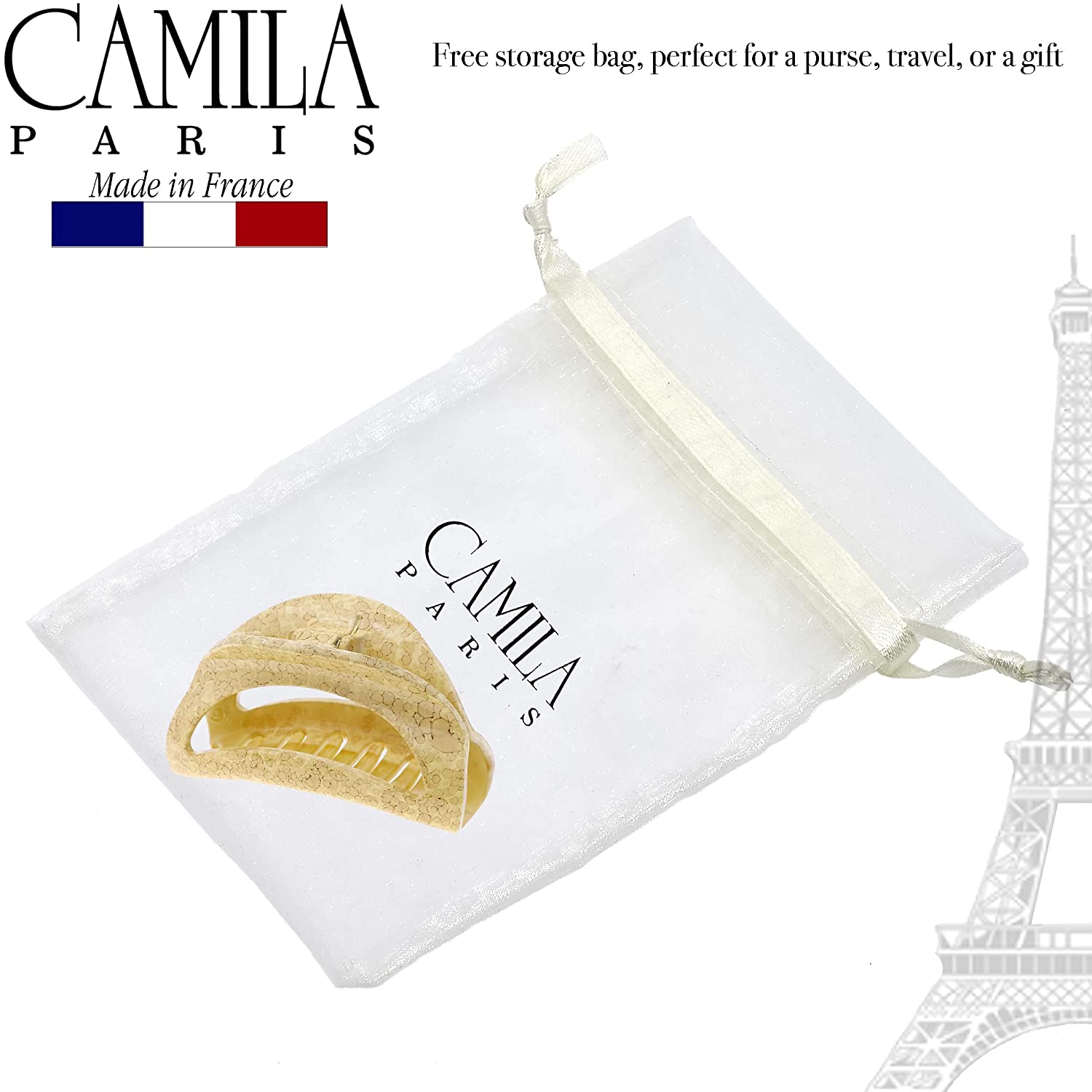 Camila Paris French hair clip cellulose acetate