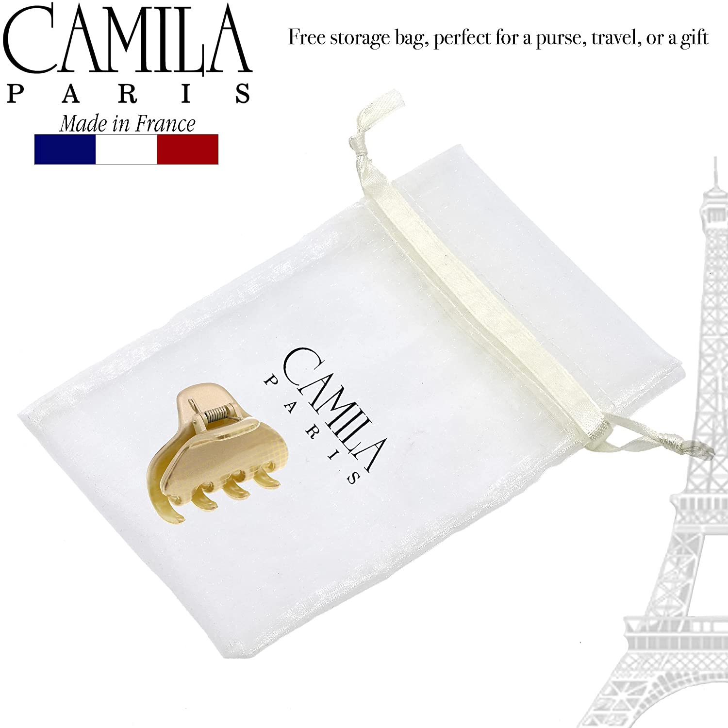 Camila Paris Tortoiseshell Grace French hair clip cellulose acetate