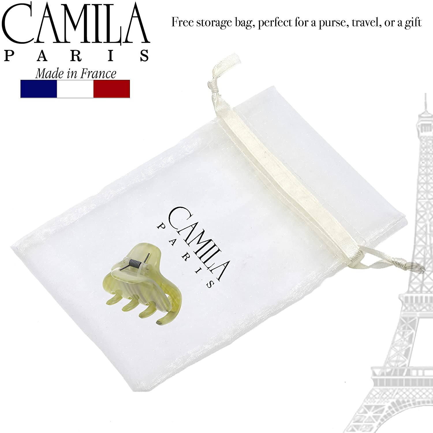 Camila Paris Grace French hair clip cellulose acetate