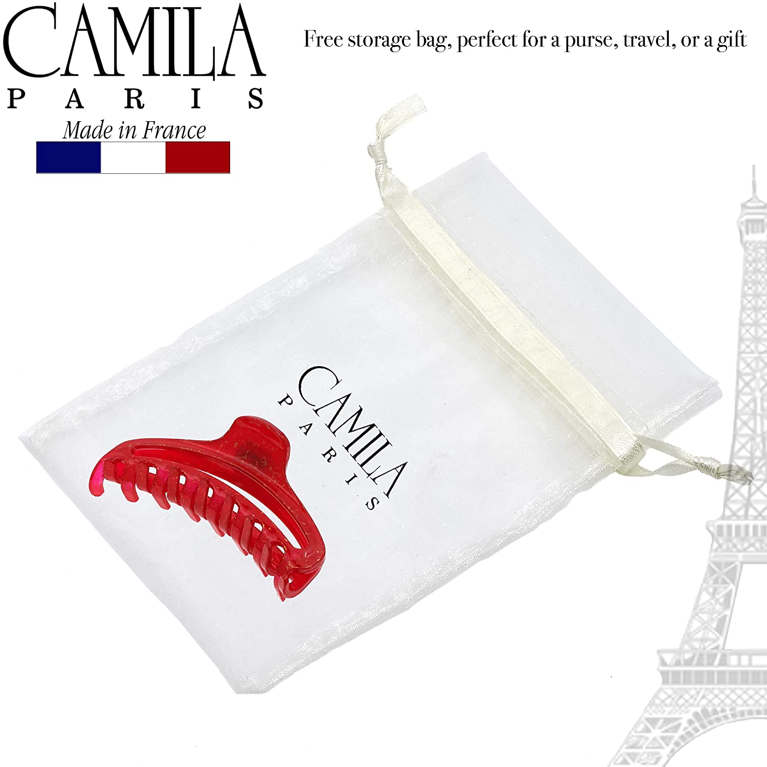 Camila Paris French hair clip cellulose acetate