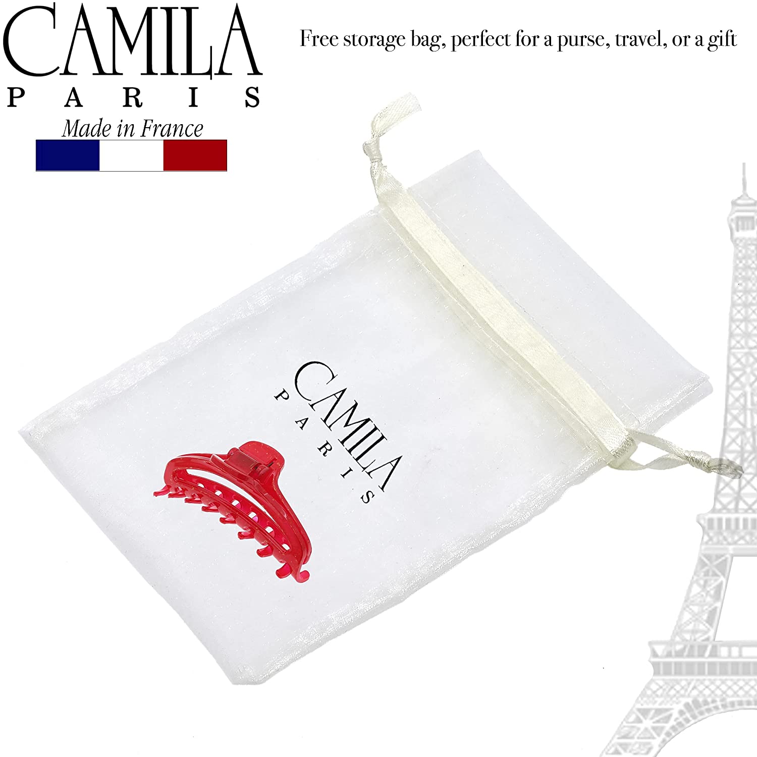 Camila Paris French hair clip cellulose acetate