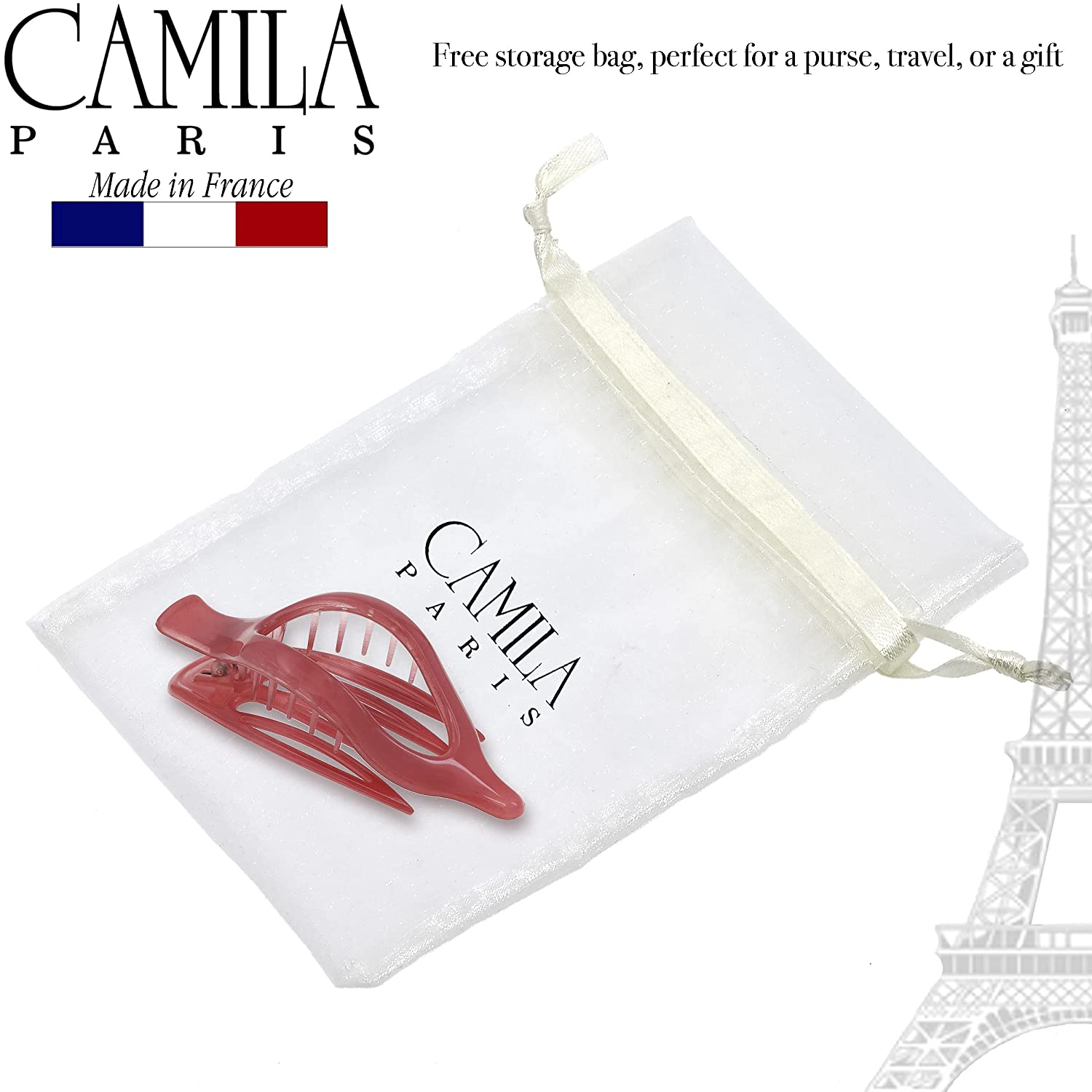 Camila Paris French hair clip cellulose acetate