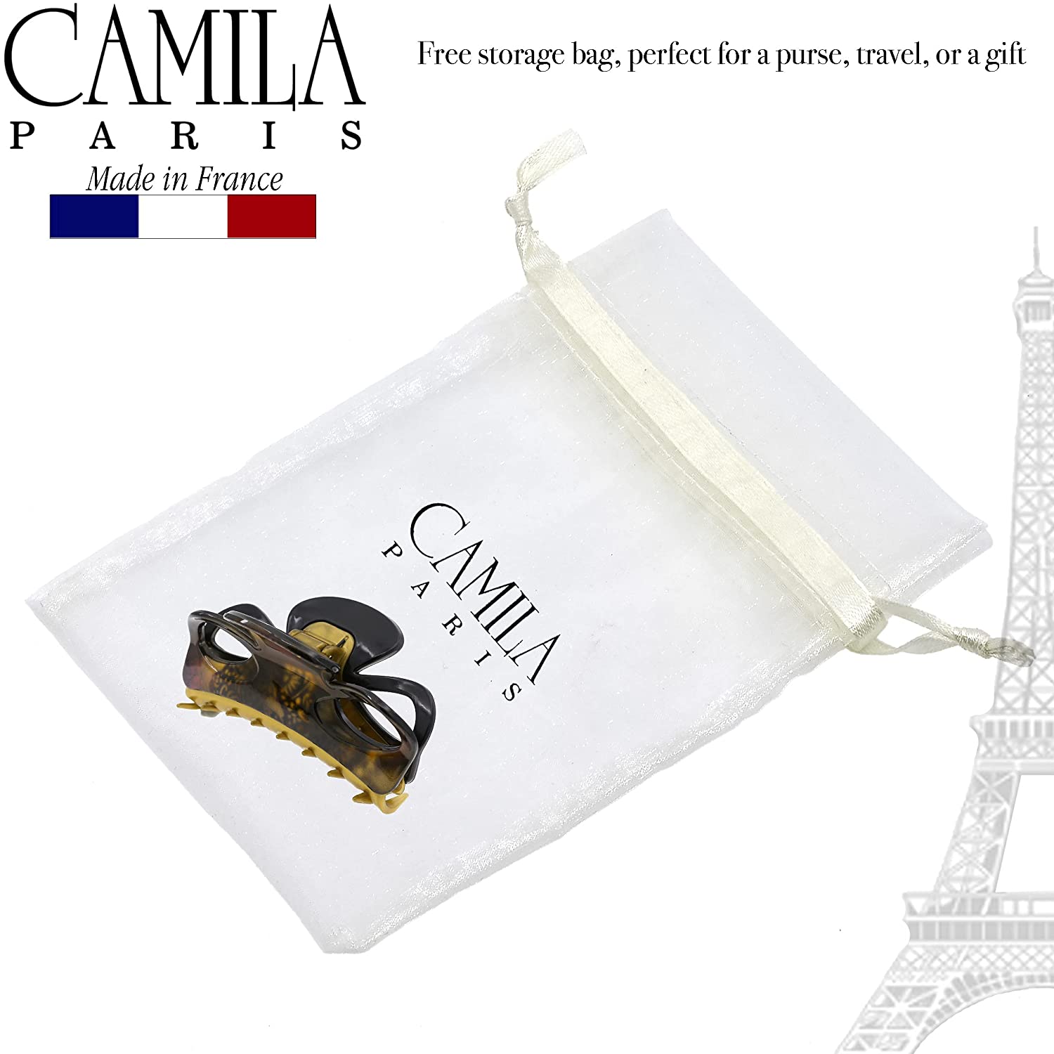 Camila Paris French hair clip cellulose acetate