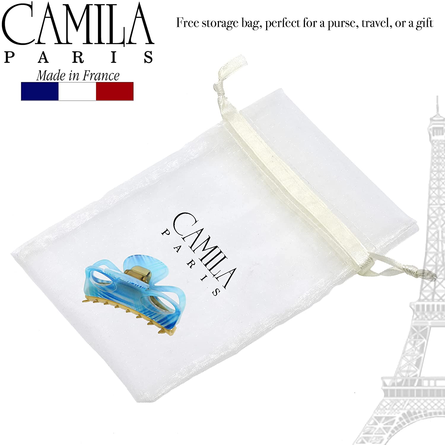 Camila Paris French hair clip cellulose acetate