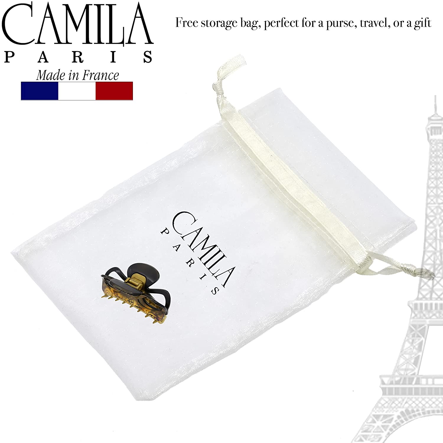 Camila Paris French hair clip cellulose acetate
