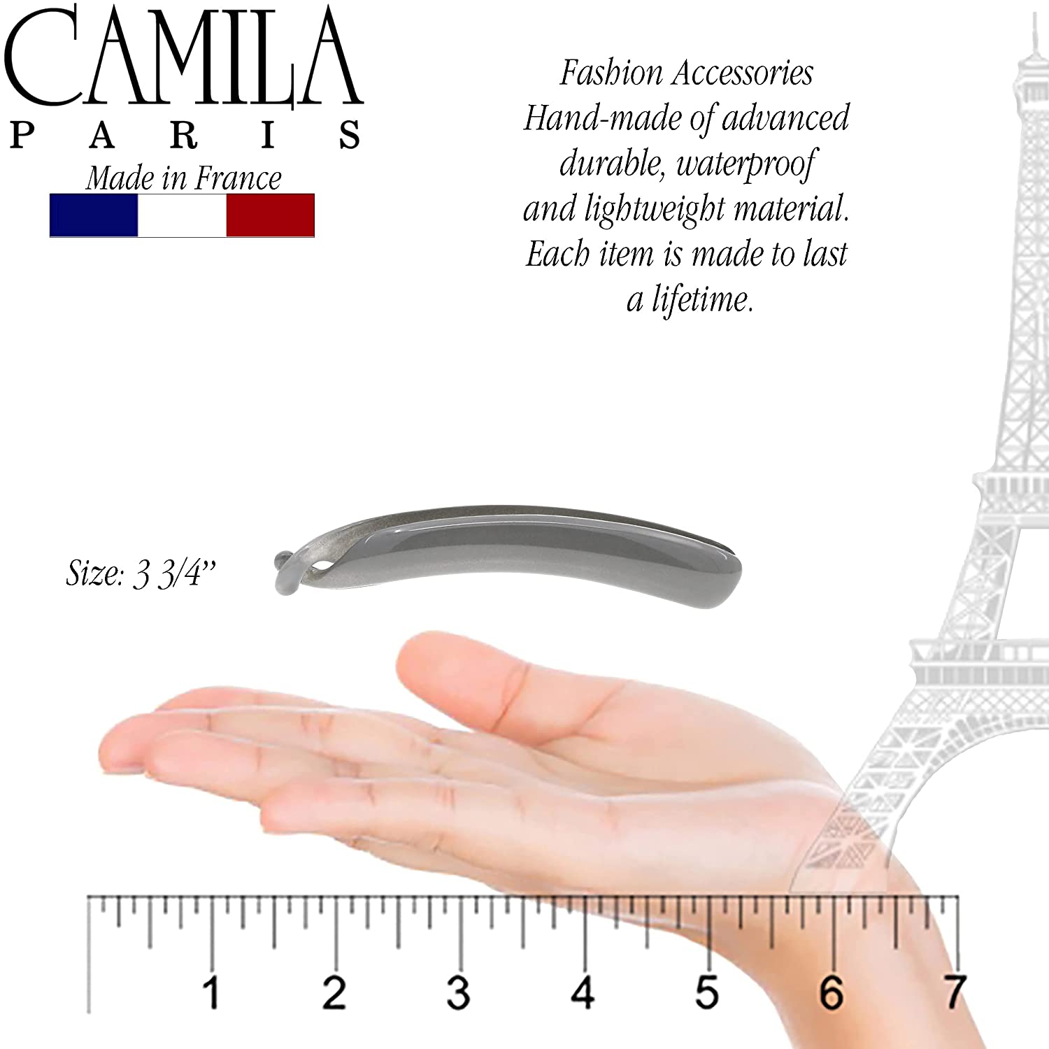 Camila Paris French banana clip cellulose acetate