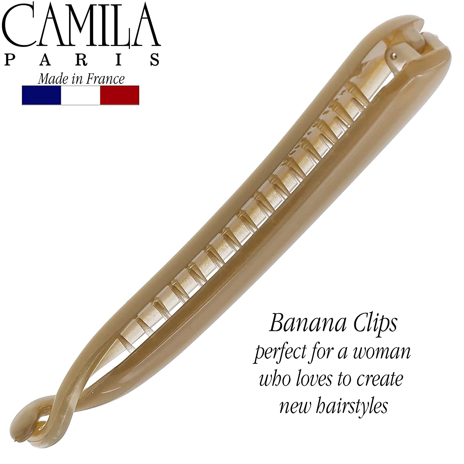 Camila Paris French banana clip cellulose acetate