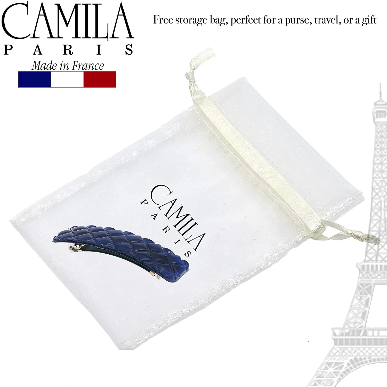 Camila Paris French barrette cellulose acetate