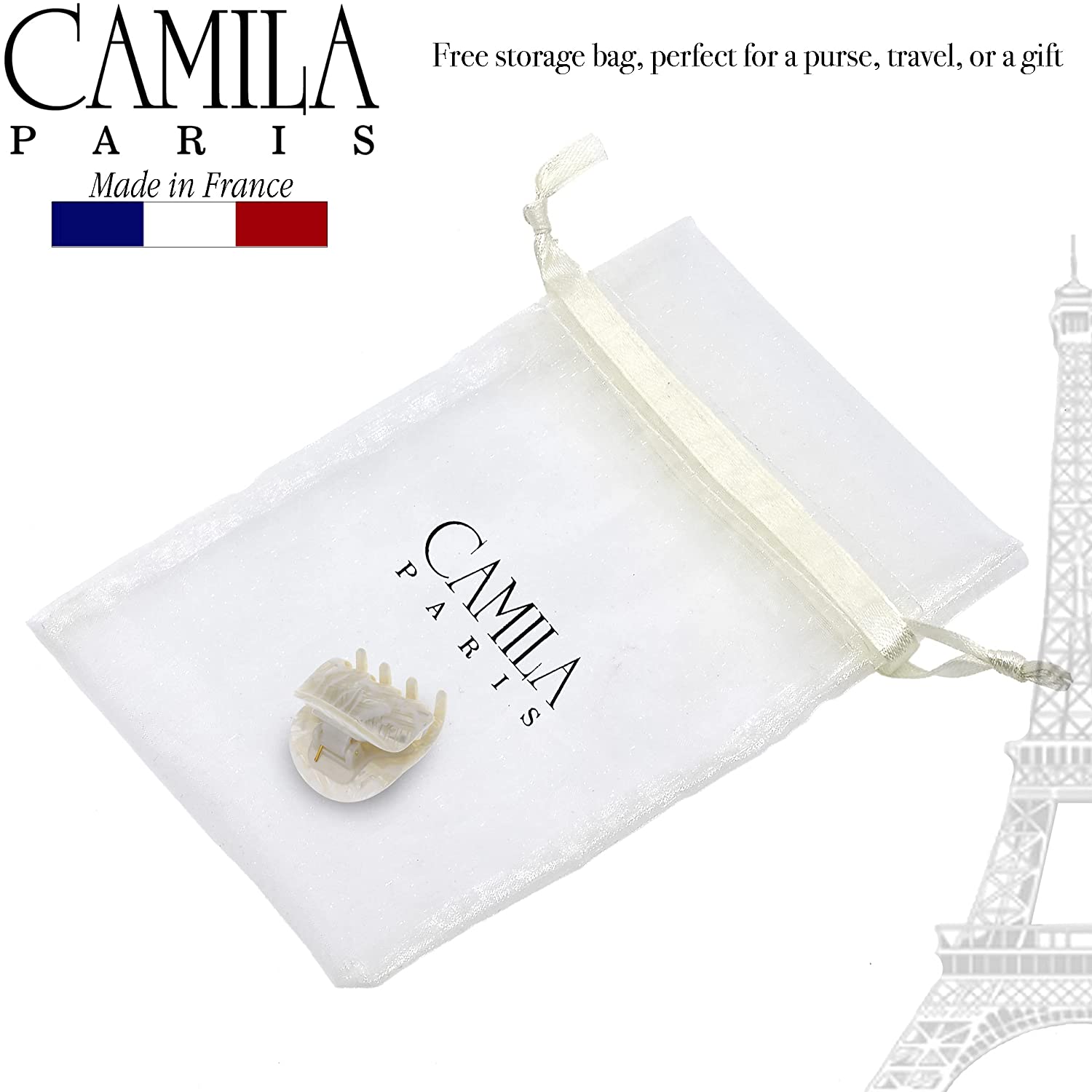 Camila Paris 1.75 Inch Bardot French hair clip cellulose acetate
