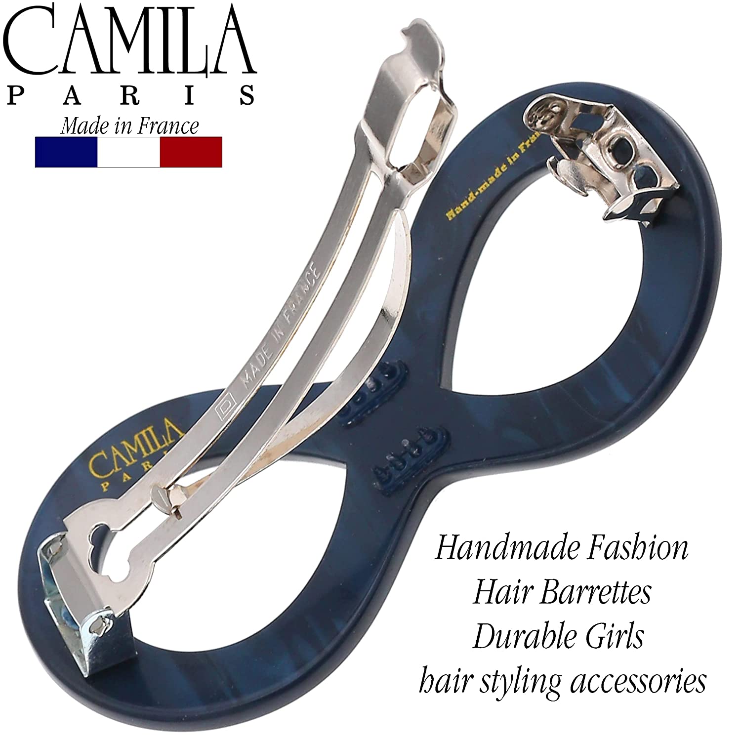 Camila Paris French barrette cellulose acetate handmade