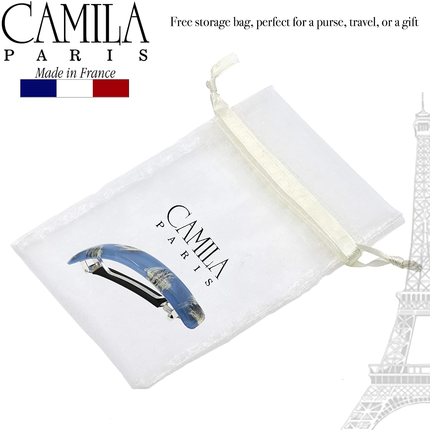 Camila Paris French barrette cellulose acetate