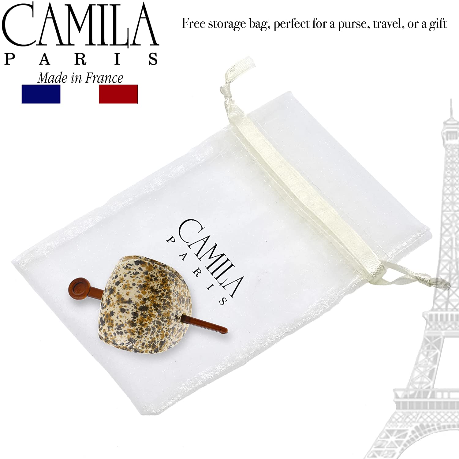 Camila Paris French hair slide cellulose acetate