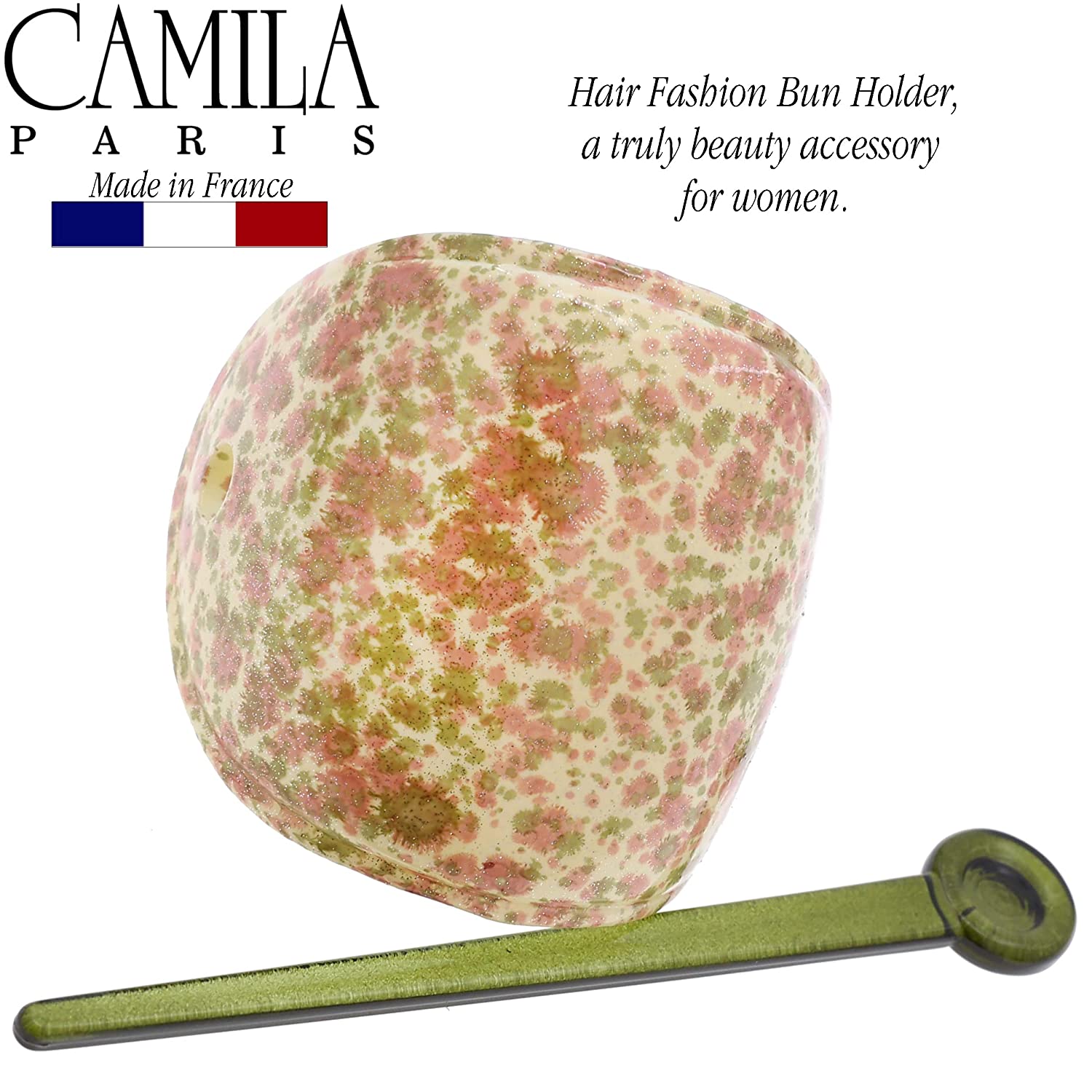 Camila Paris French hair slide cellulose acetate