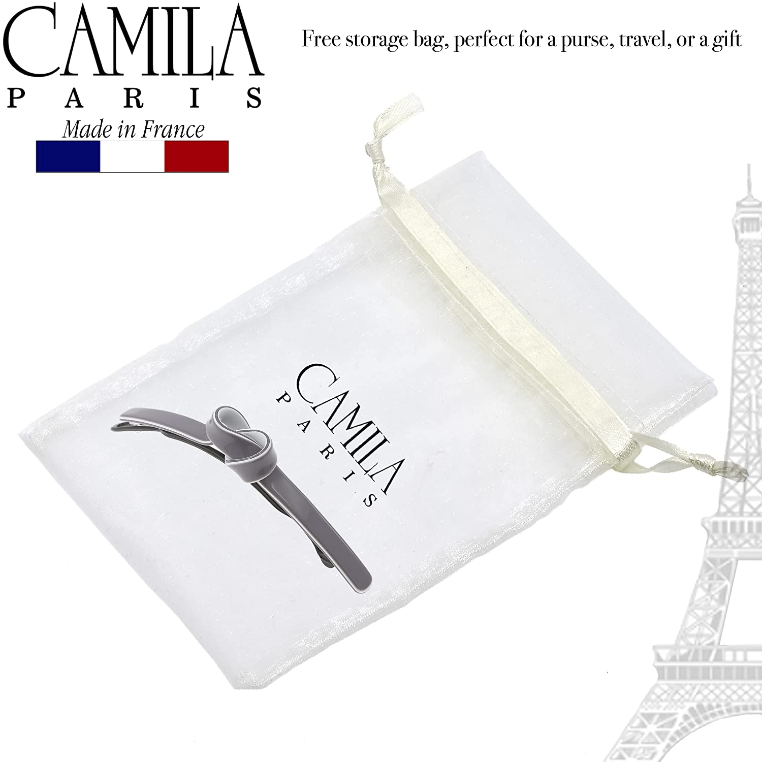 Camila Paris Metal-Free French barrette cellulose acetate handmade
