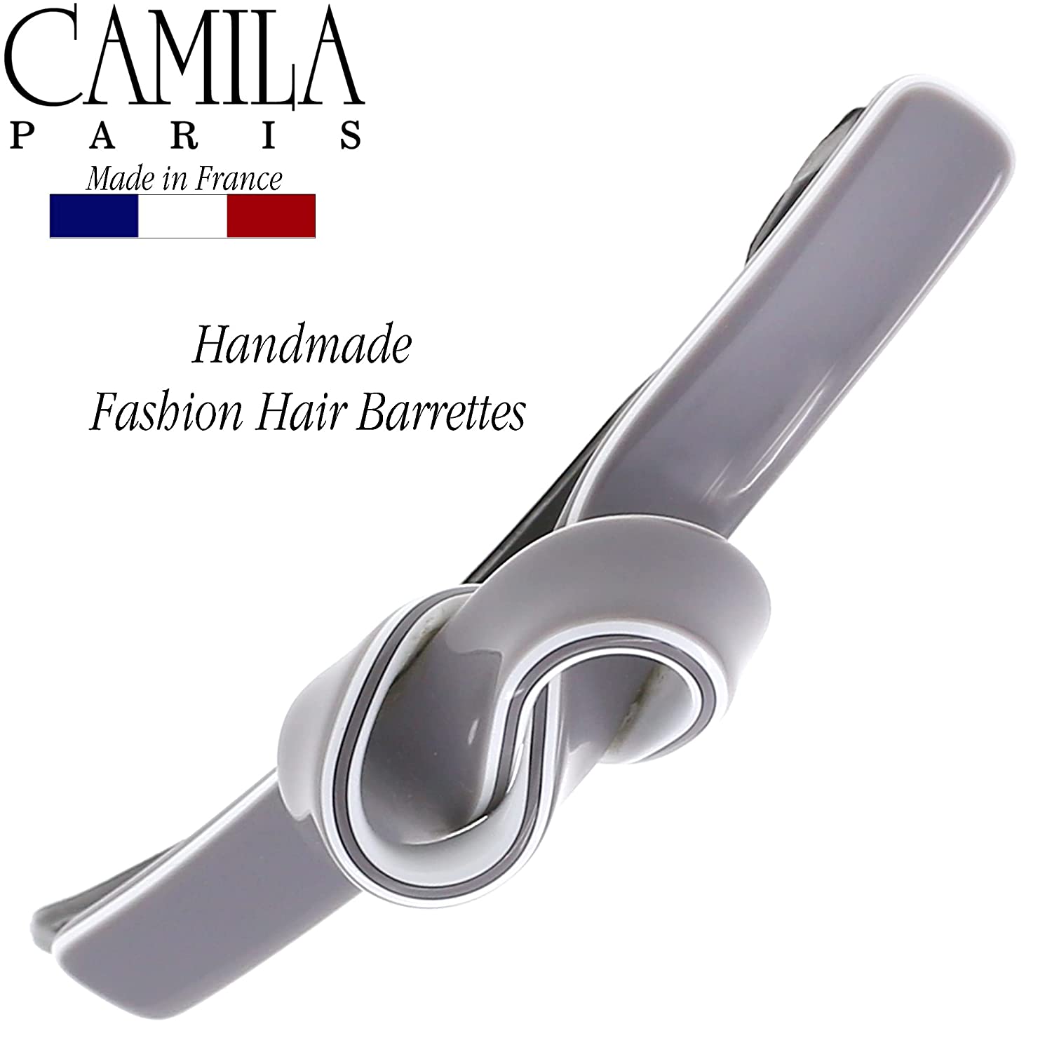 Camila Paris 4 Inch Metal-Free French barrette cellulose acetate handmade
