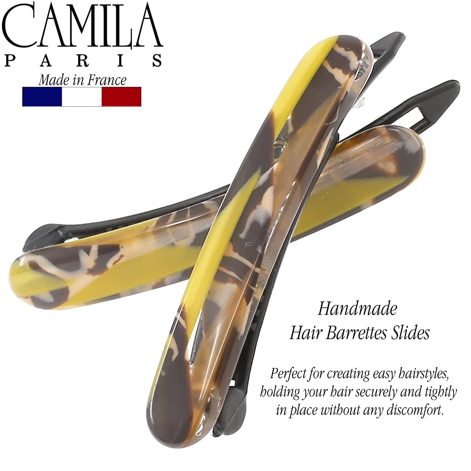 Camila Paris Metal-Free French barrette cellulose acetate