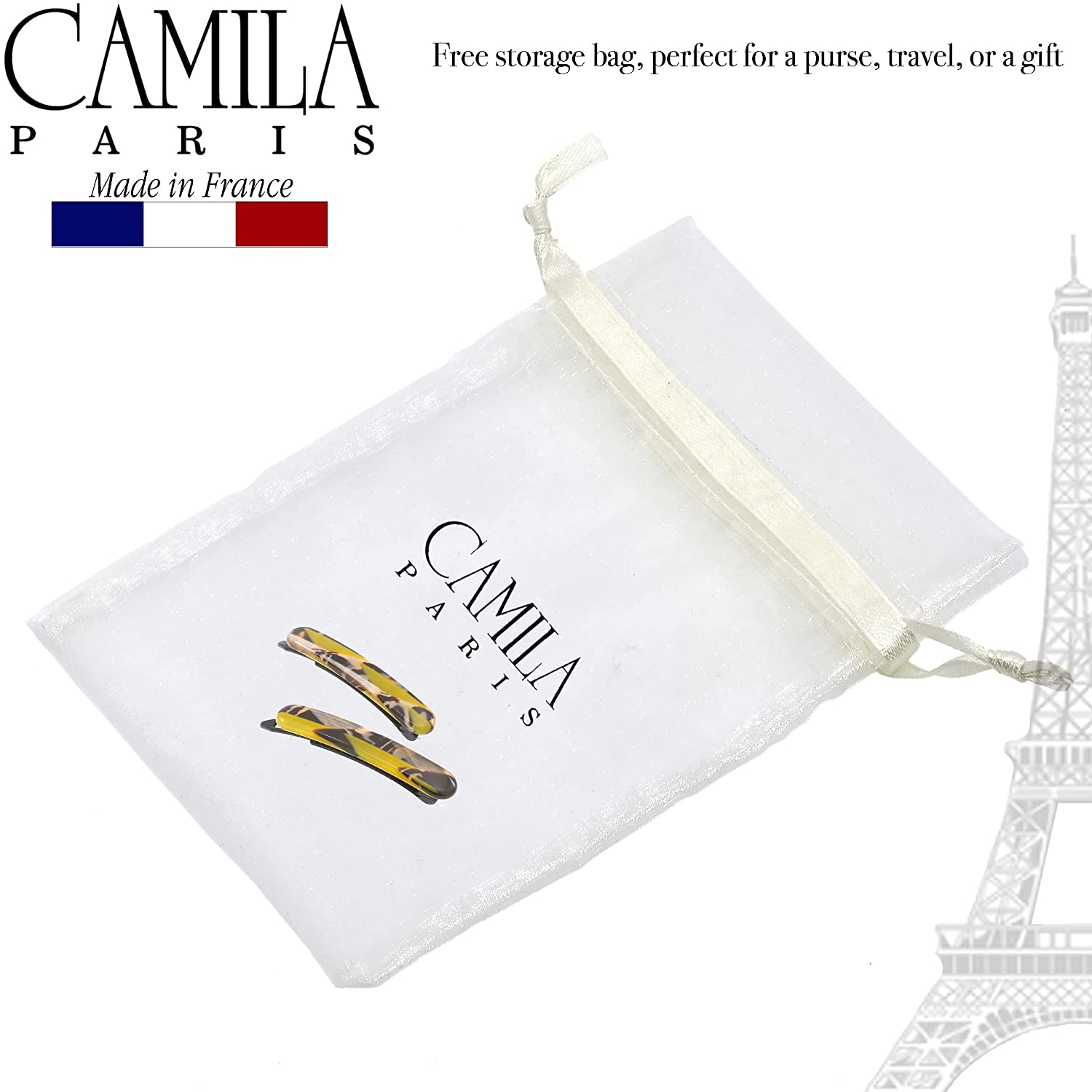 Camila Paris Metal-Free French barrette cellulose acetate