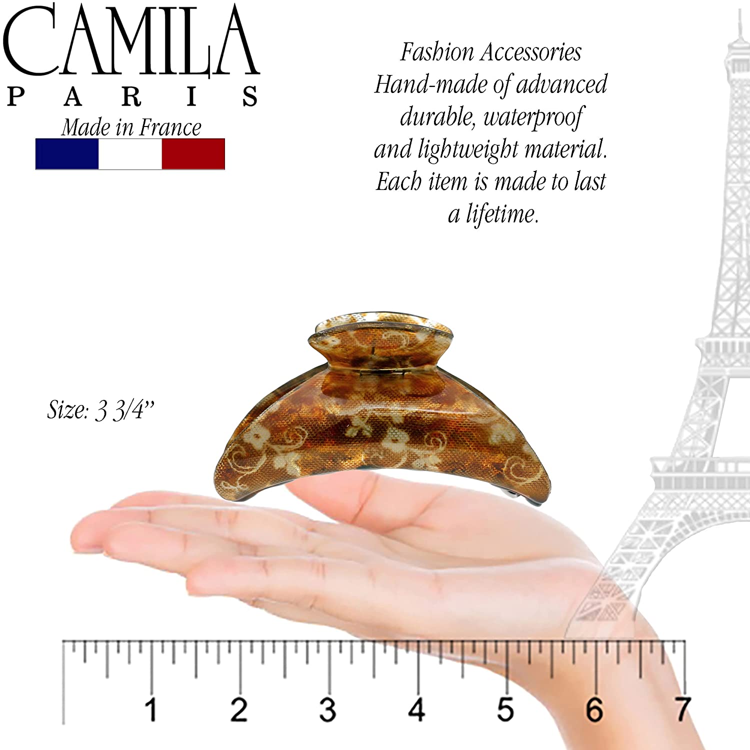 Camila Paris French hair clip cellulose acetate