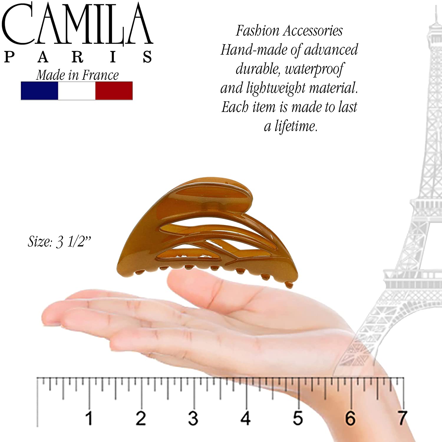 Camila Paris French hair clip cellulose acetate