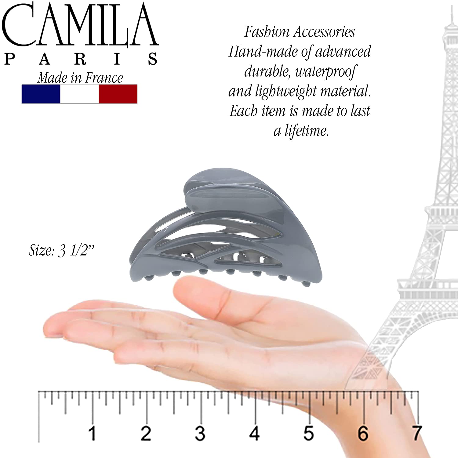 Camila Paris French hair clip cellulose acetate