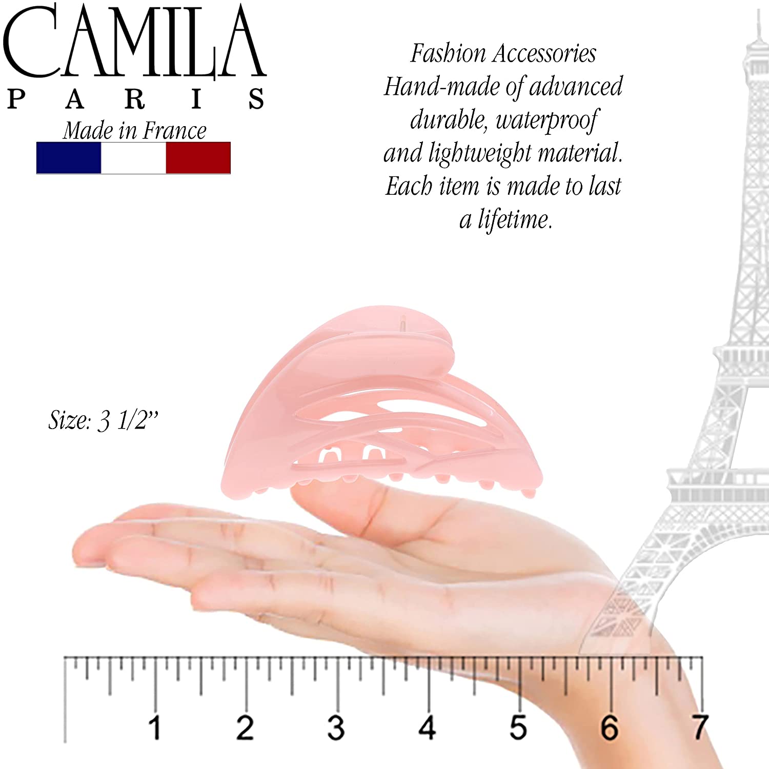 Camila Paris French hair clip cellulose acetate