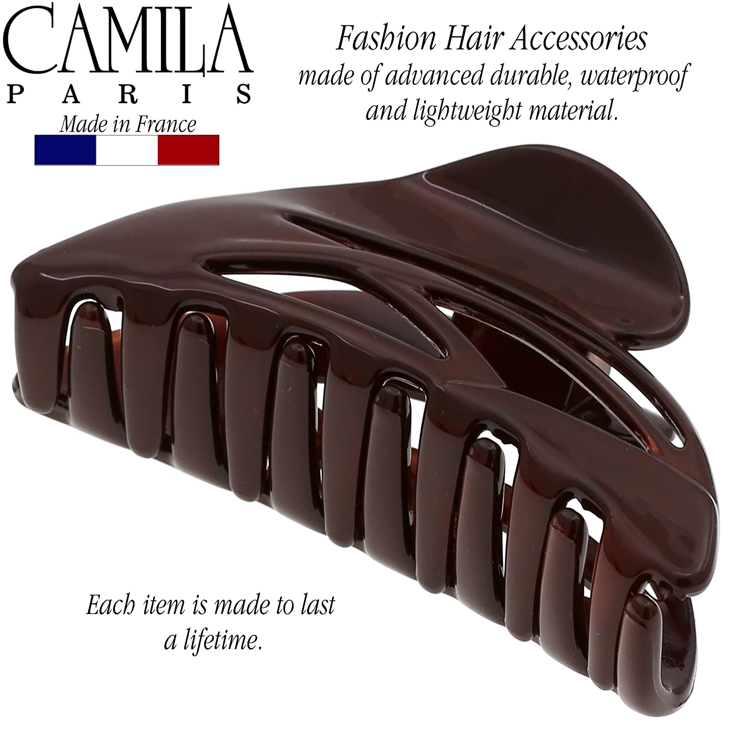 Camila Paris French hair clip cellulose acetate