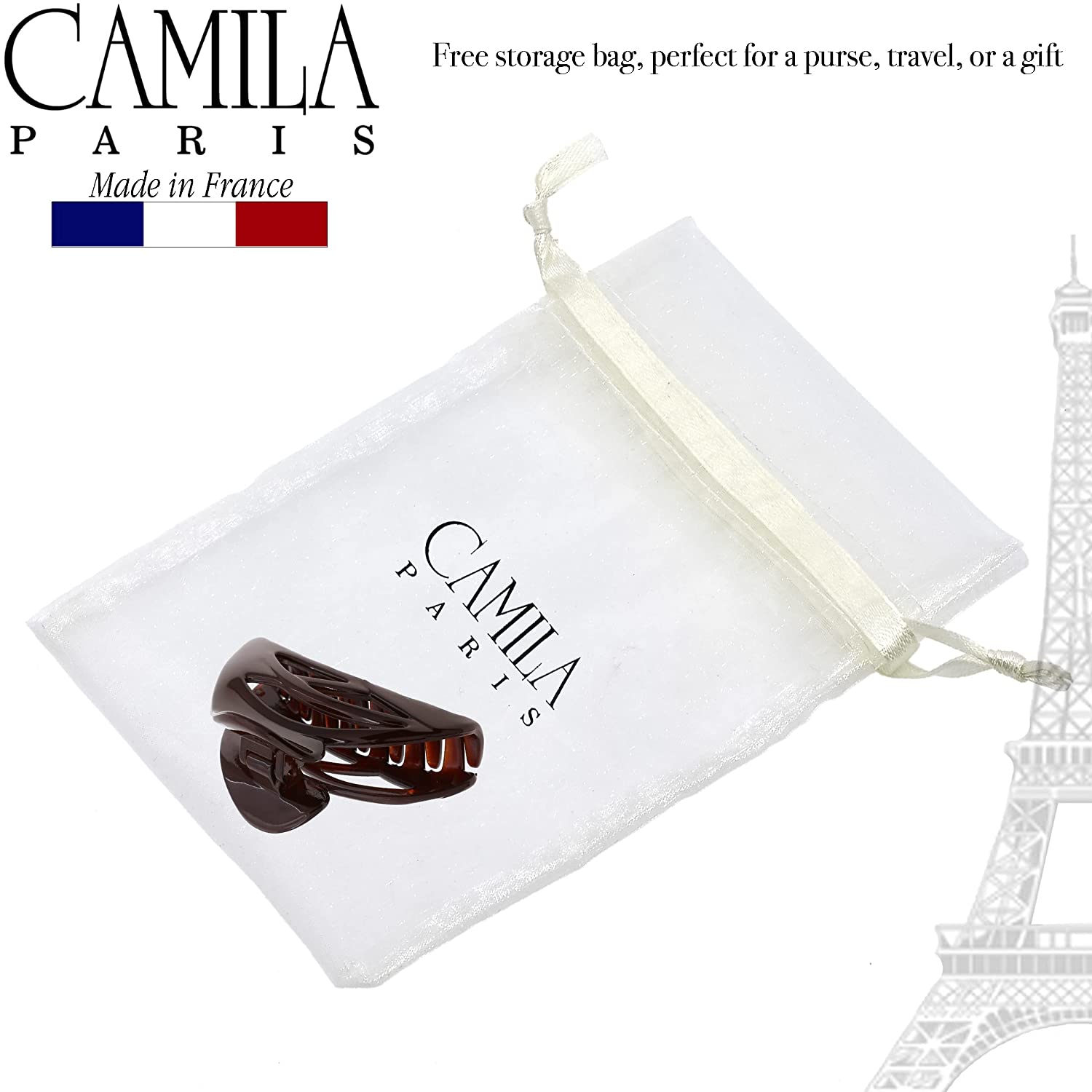 Camila Paris French hair clip cellulose acetate