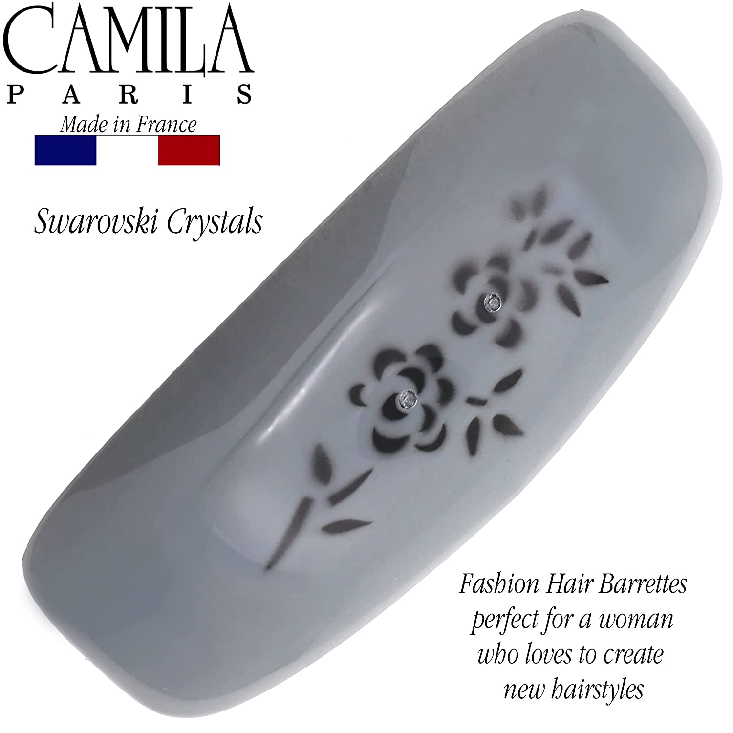 Camila Paris French barrette cellulose acetate