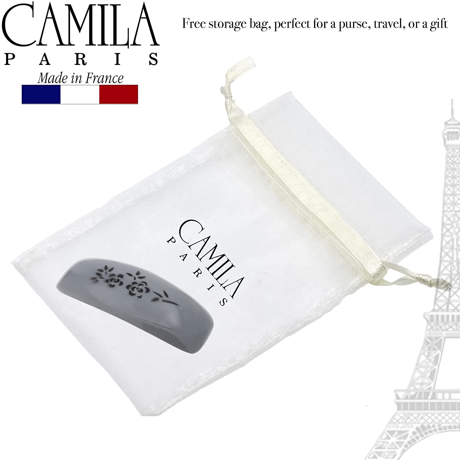 Camila Paris French barrette cellulose acetate
