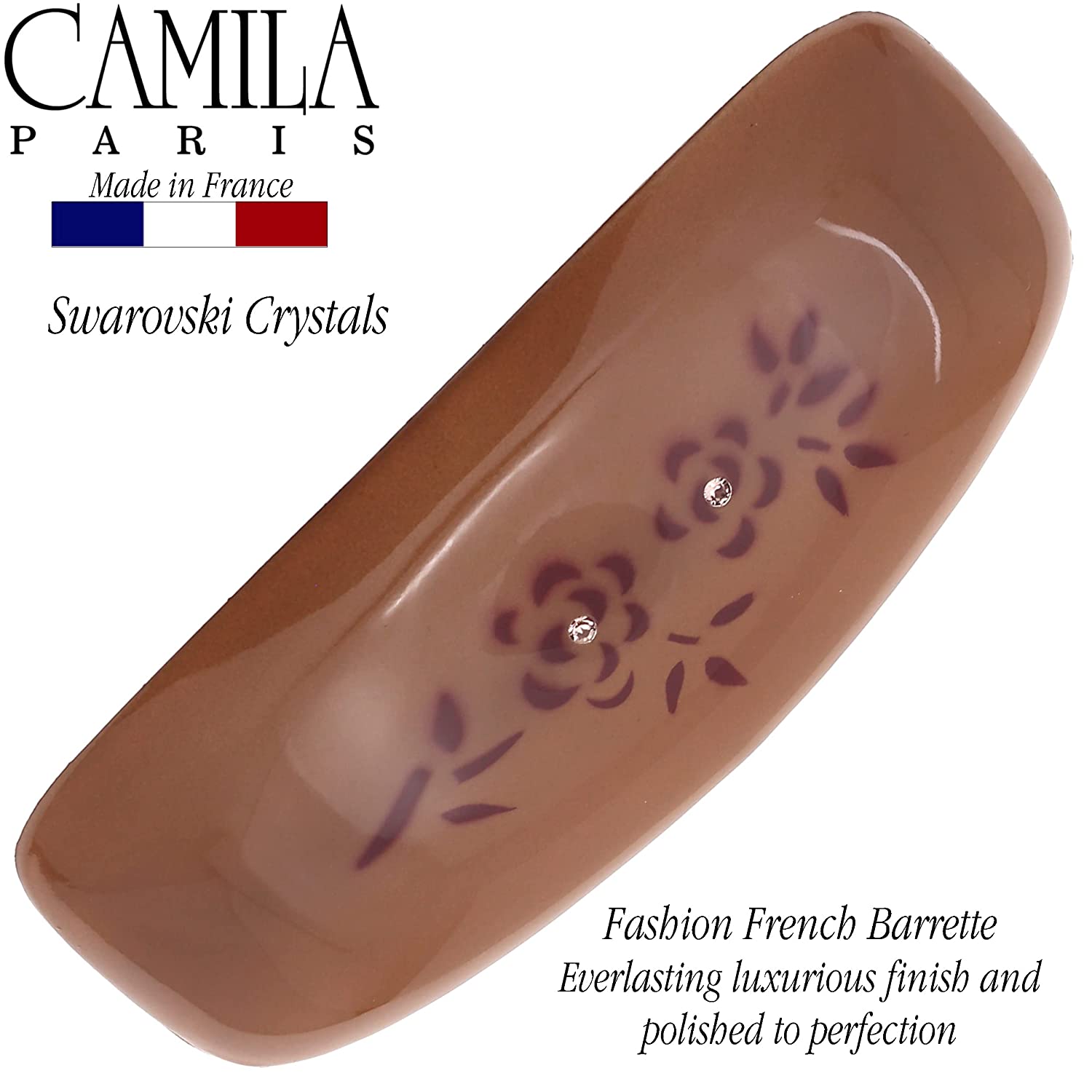 Camila Paris French barrette cellulose acetate