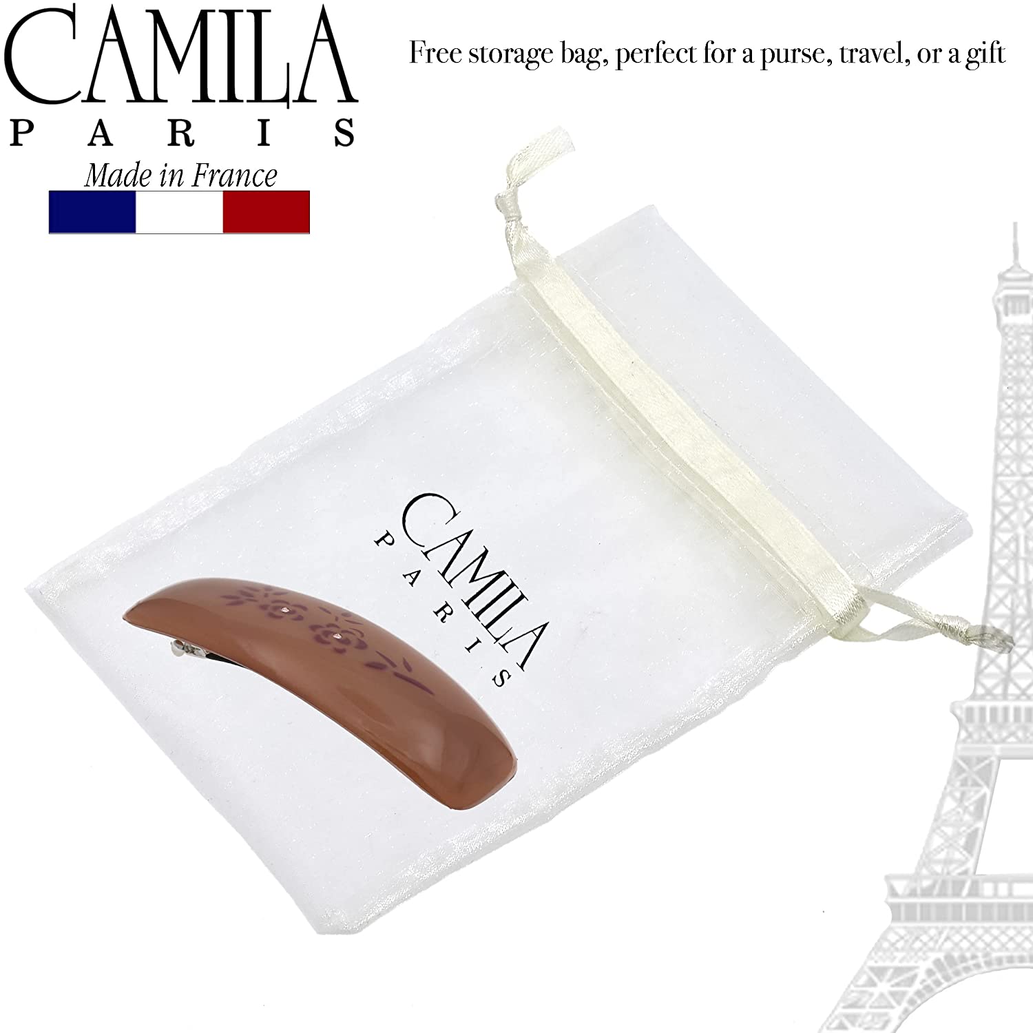 Camila Paris French barrette cellulose acetate