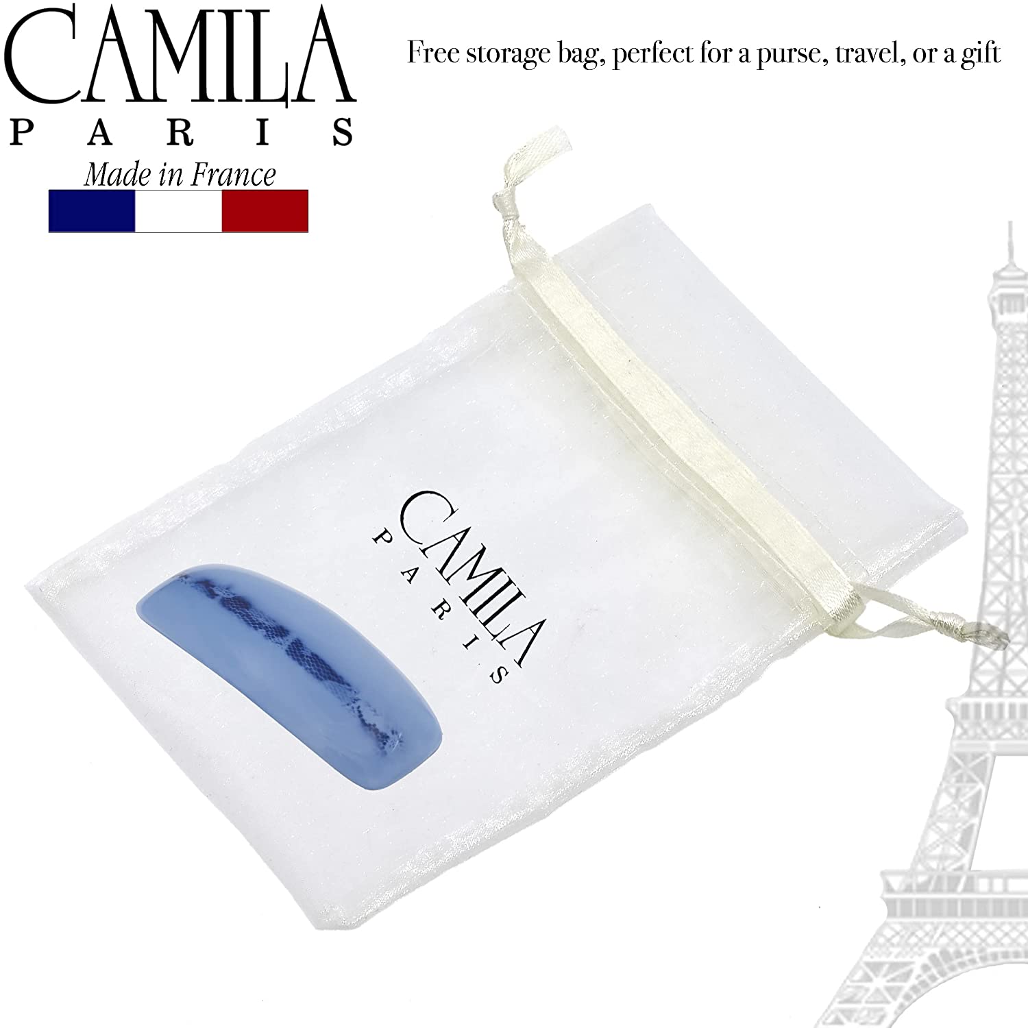 Camila Paris French barrette cellulose acetate