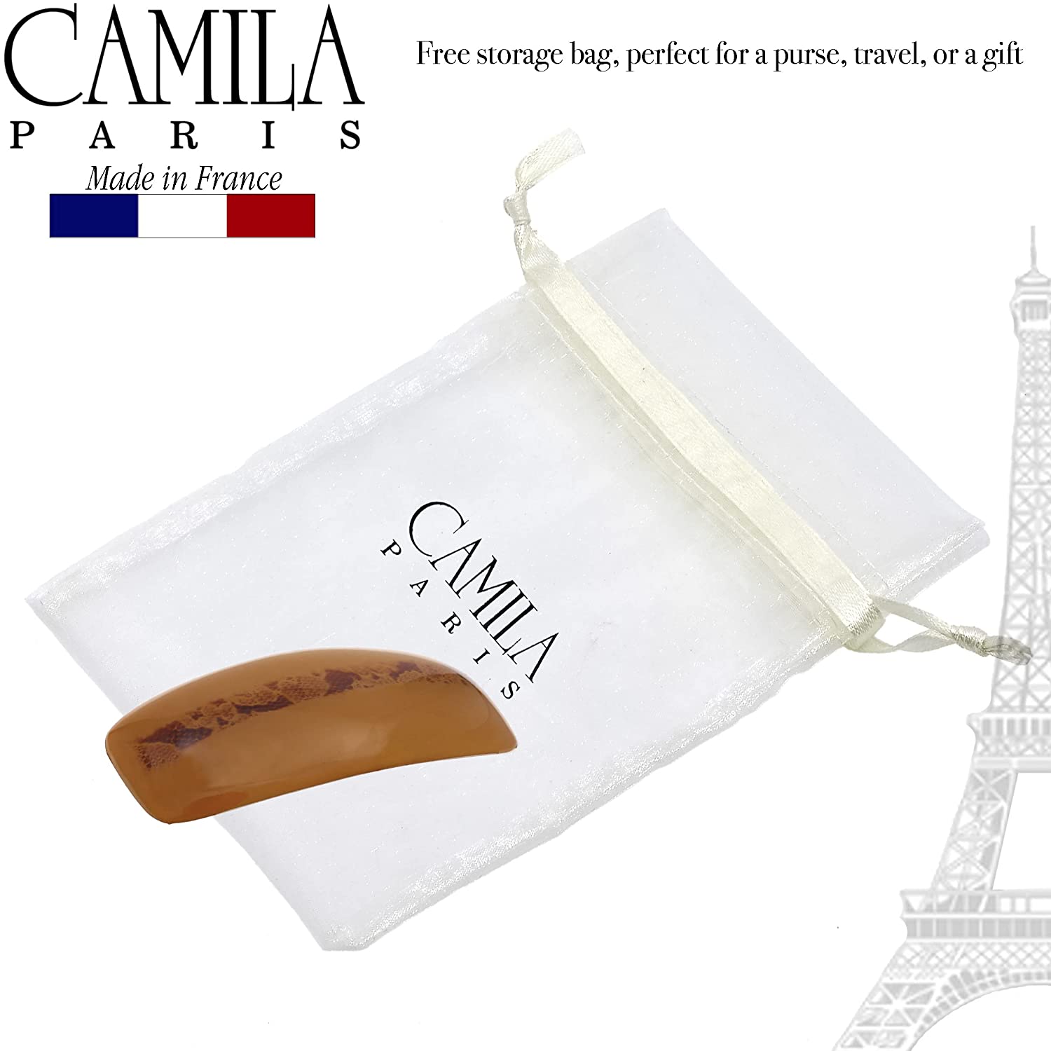 Camila Paris French barrette cellulose acetate