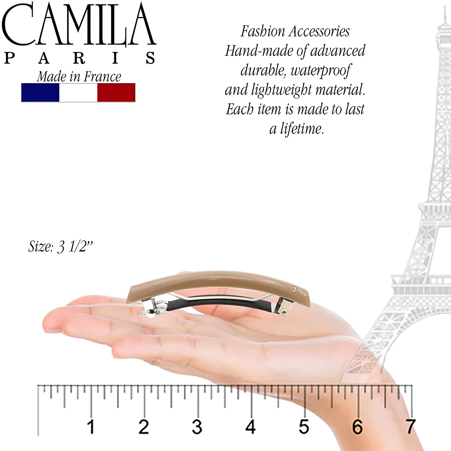 Camila Paris Spots French barrette cellulose acetate